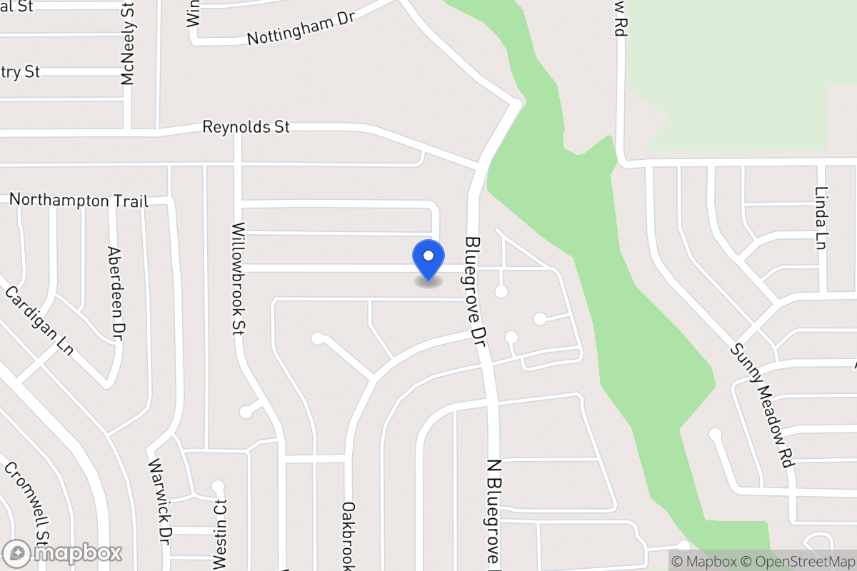 Map of 1410 Rockbrook St