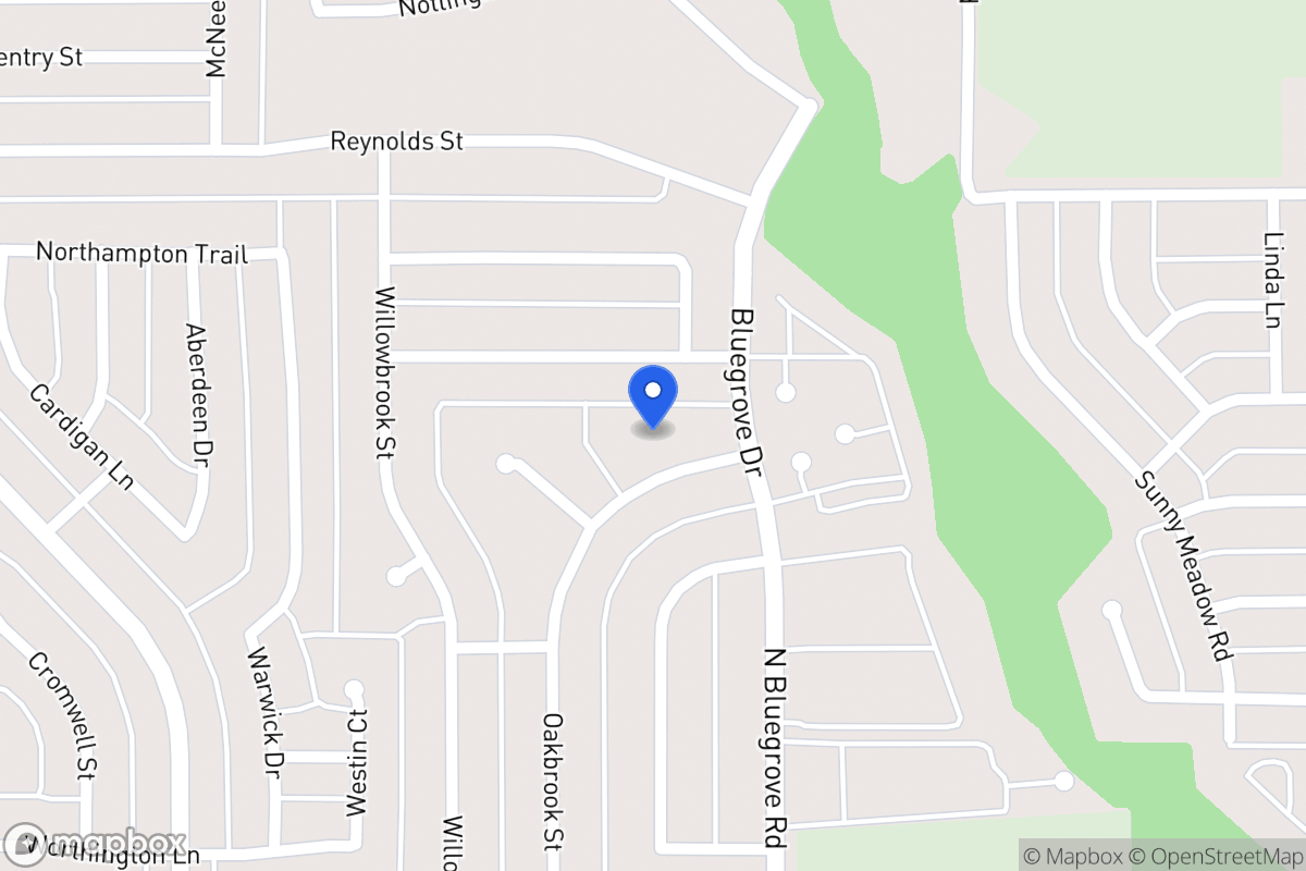 Map of 1547 Oakbrook St