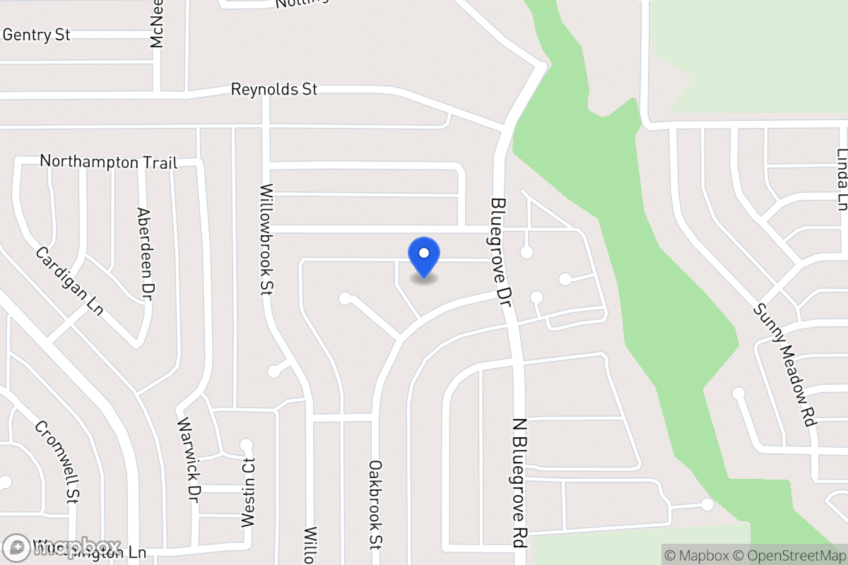 Map of 1543 Oakbrook St
