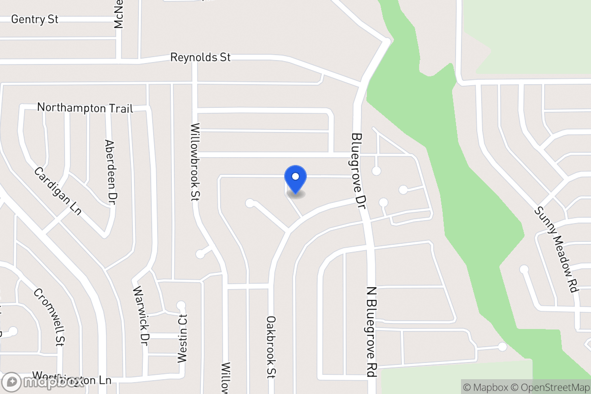 Map of 1539 Oakbrook St