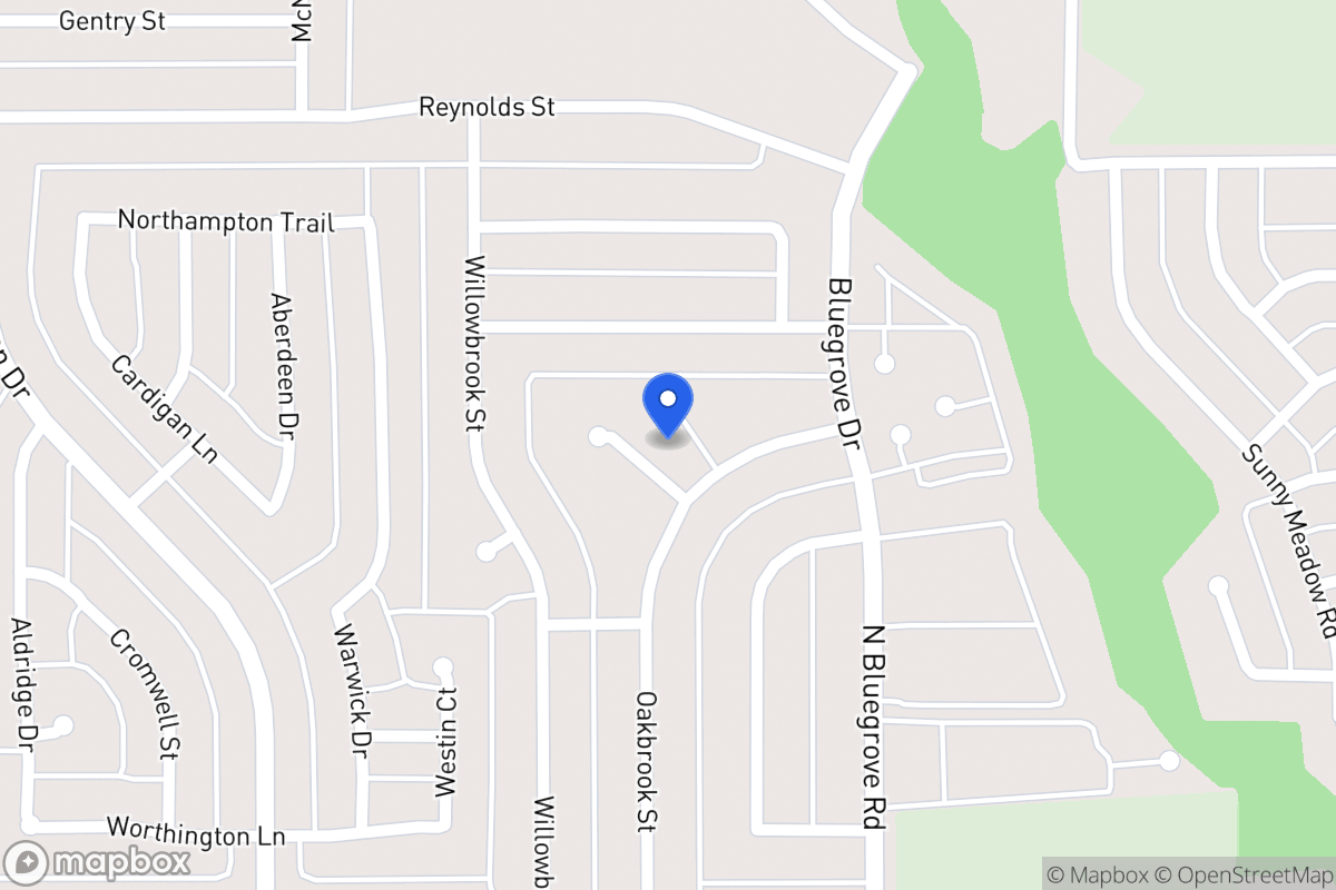 Map of 1506 Oakbrook Ct