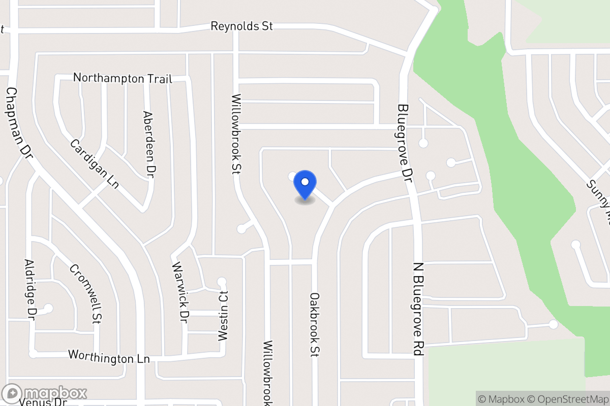 Map of 1505 Oakbrook Ct