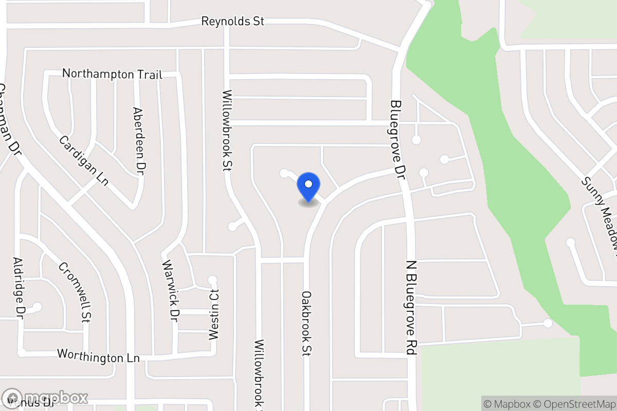 Map of 1501 Oakbrook Ct