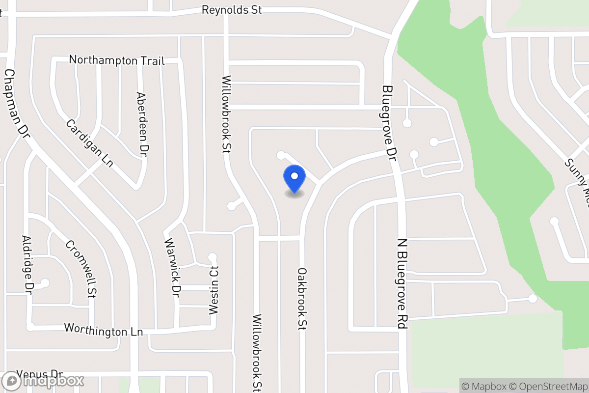 Map of 1527 Oakbrook St