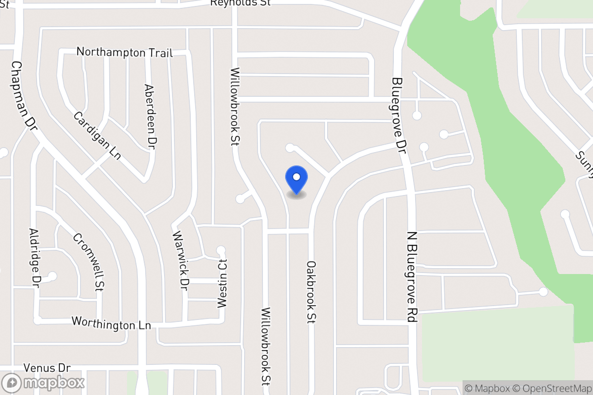Map of 1523 Oakbrook St
