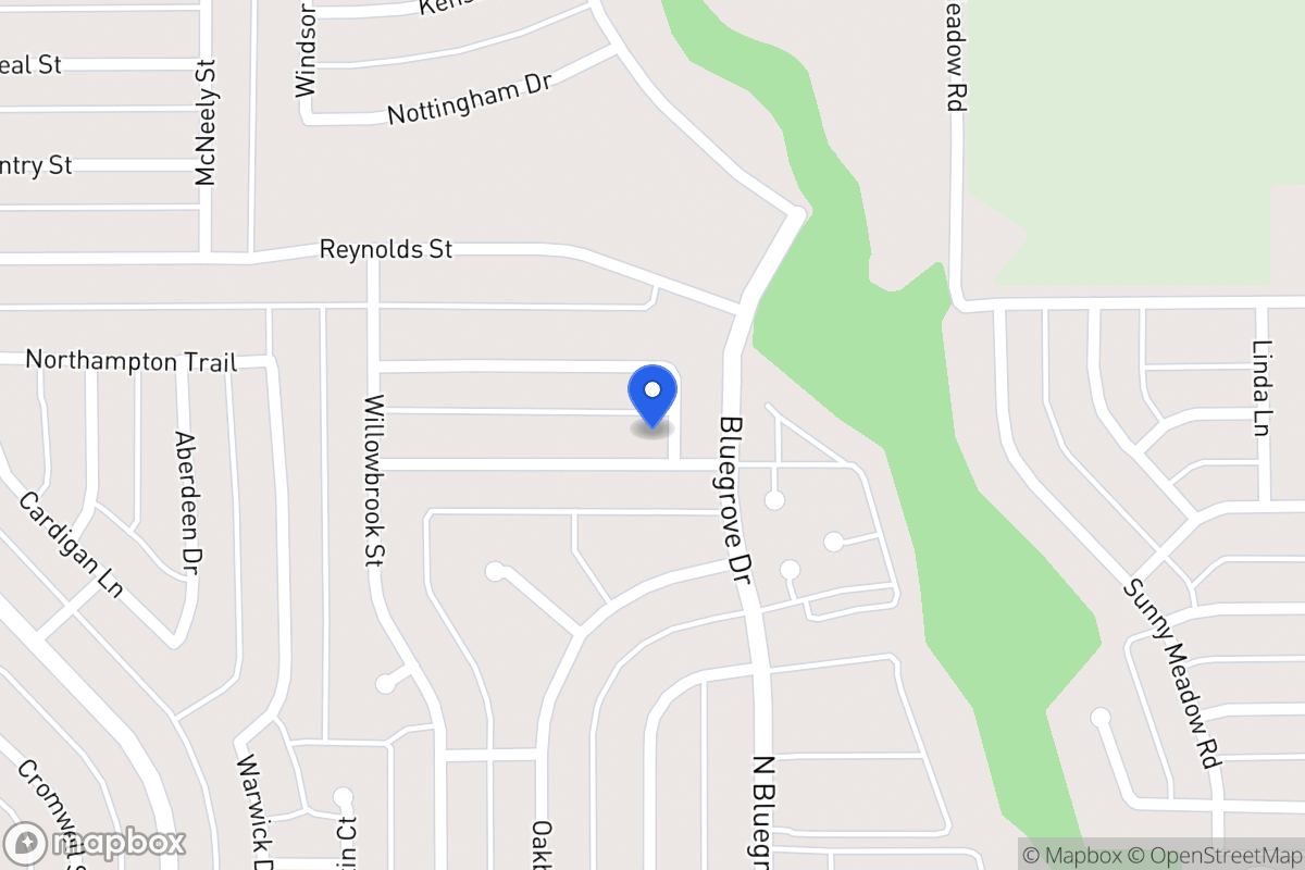 Map of 1413 Rockbrook St
