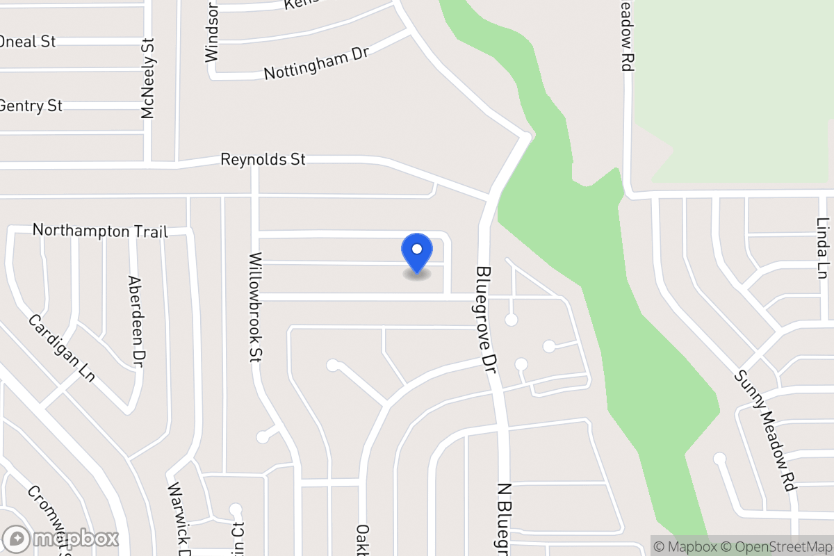 Map of 1417 Rockbrook St