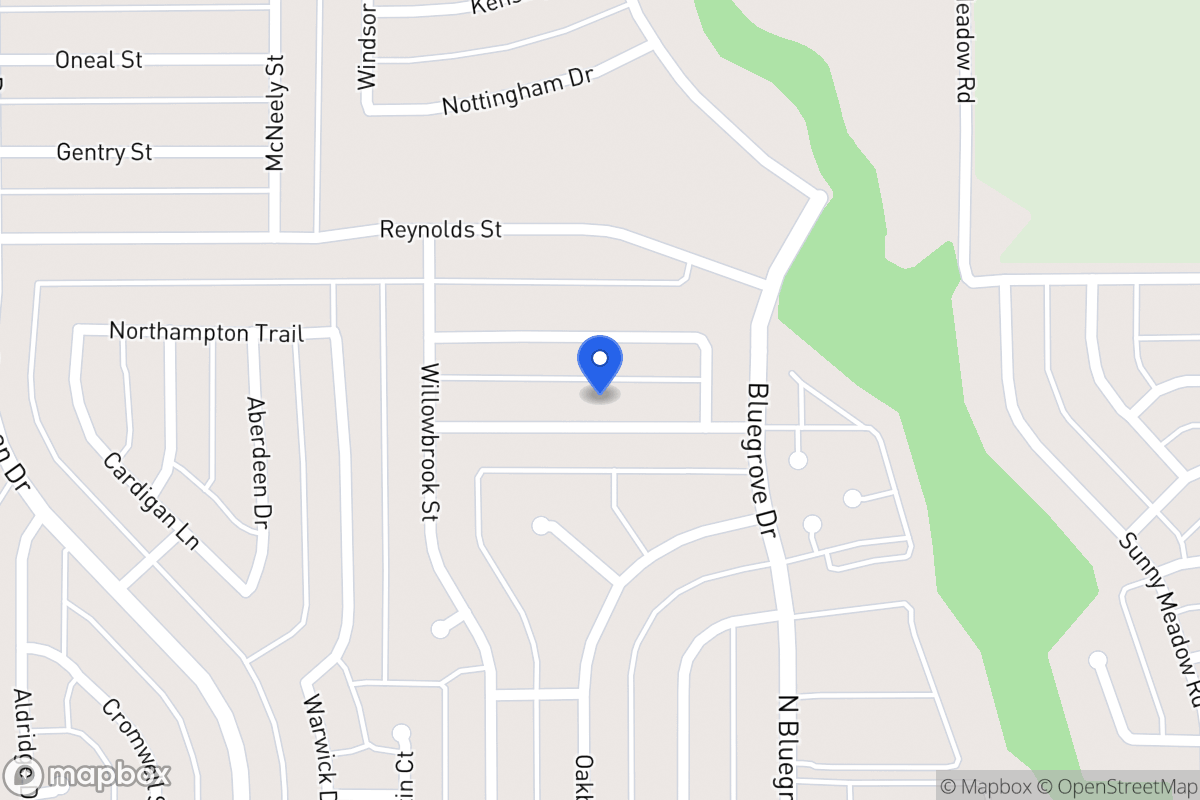 Map of 1507 Rockbrook St