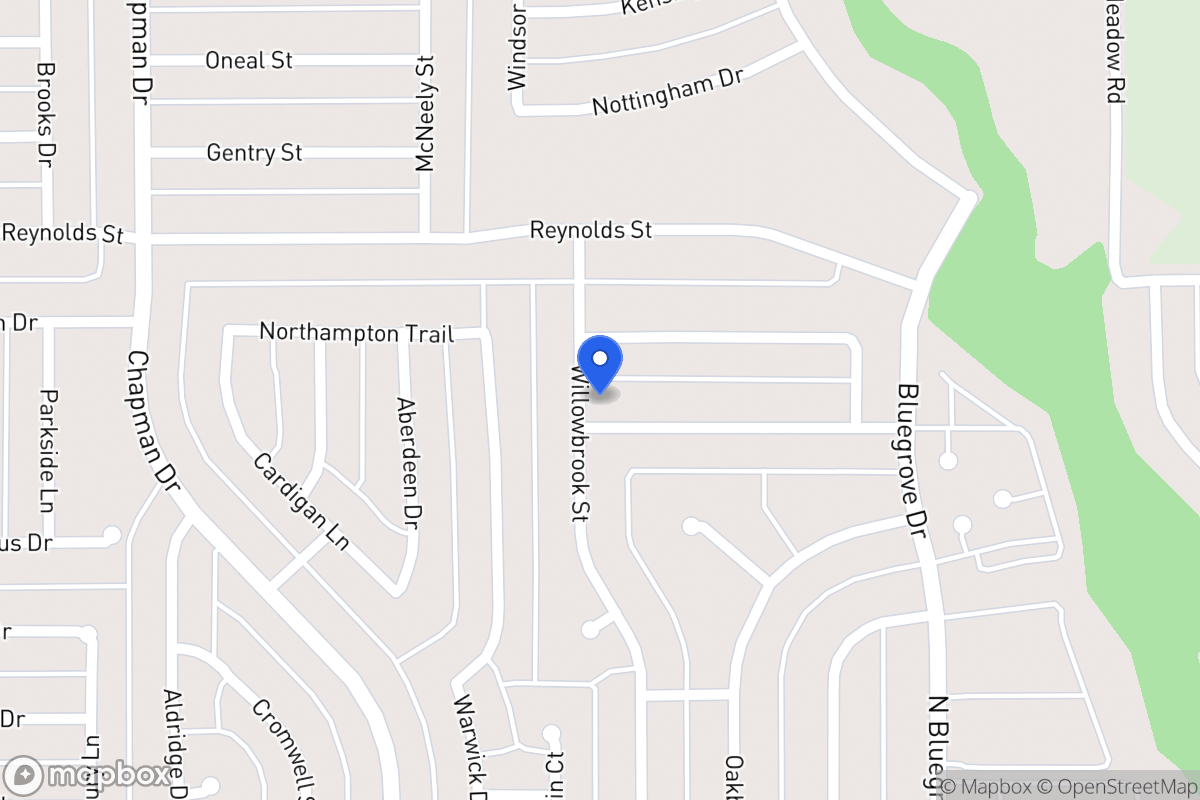 Map of 1535 Rockbrook St