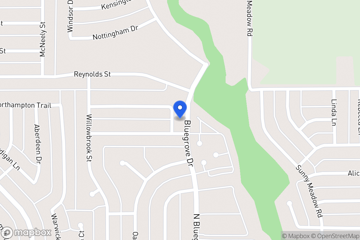 Map of 1406 Clearbrook St