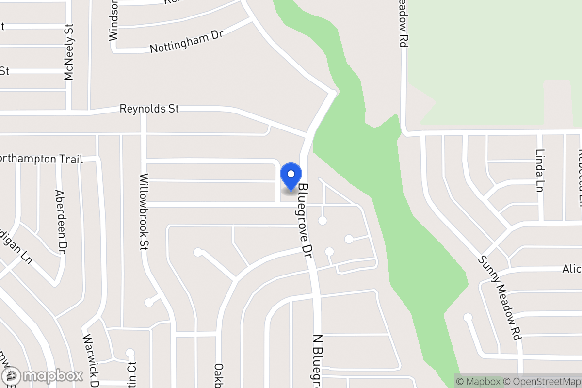 Map of 1402 Clearbrook St