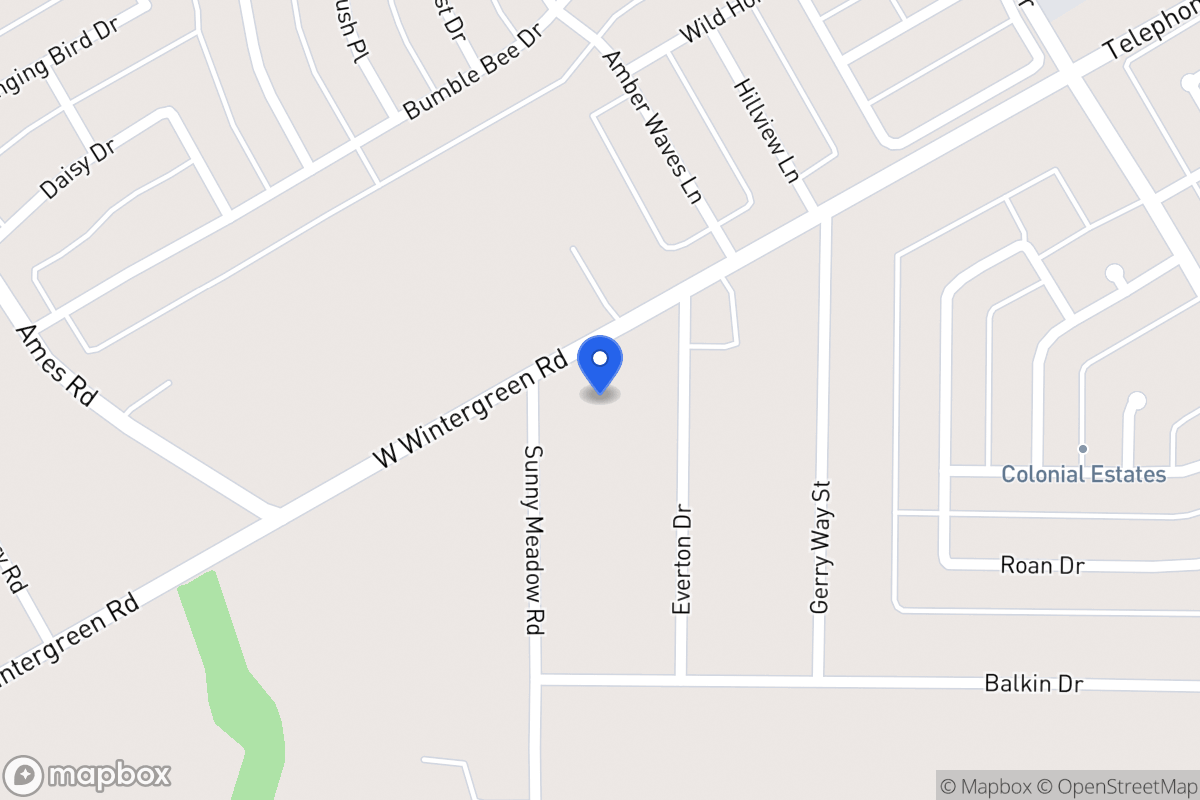 Map of 1108 W Wintergreen Rd