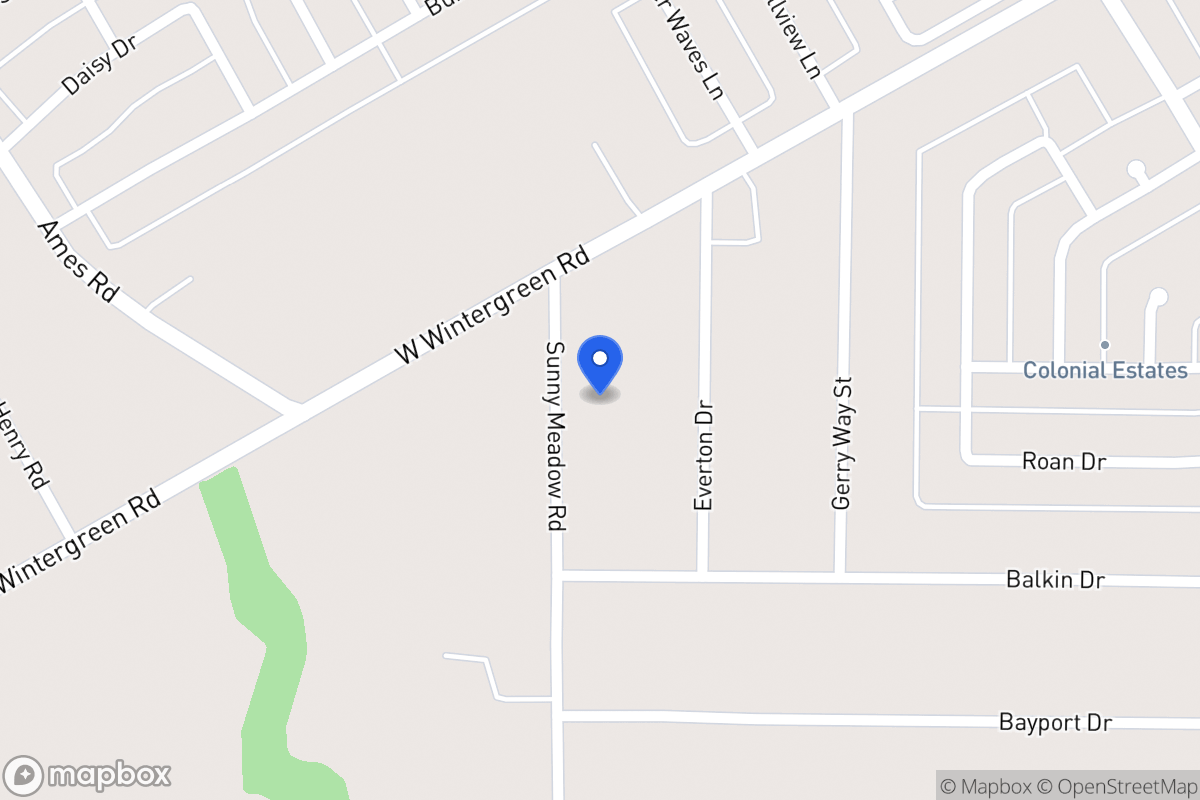 Map of 2542 Sunny Meadows Rd