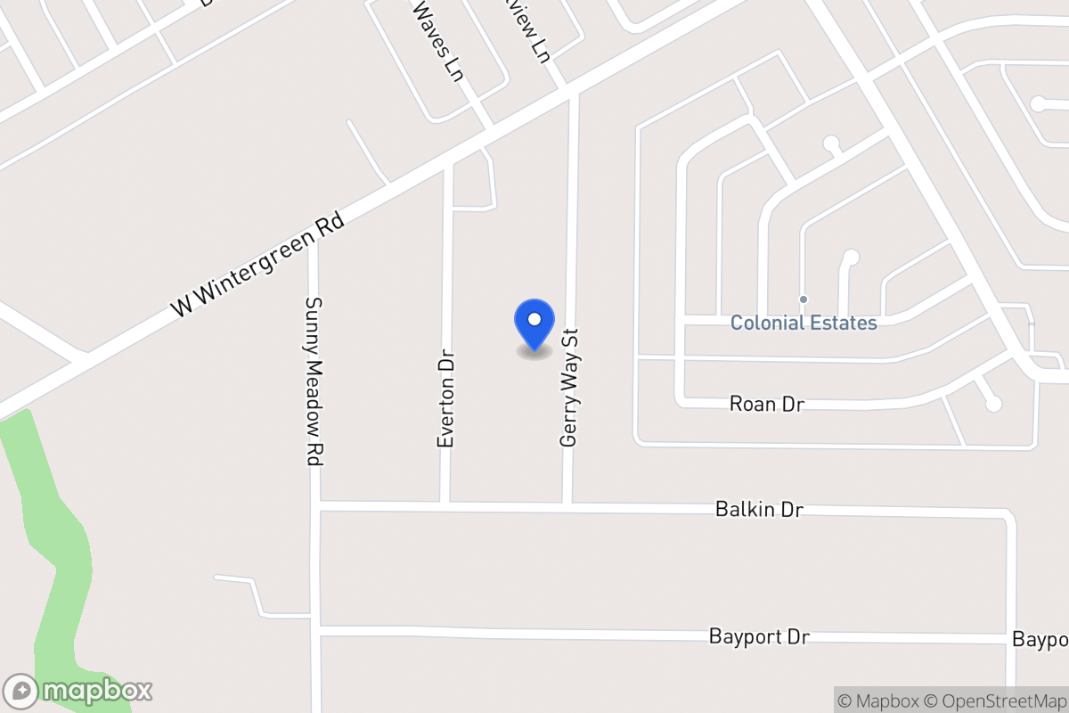 Map of 2541 Gerry Way