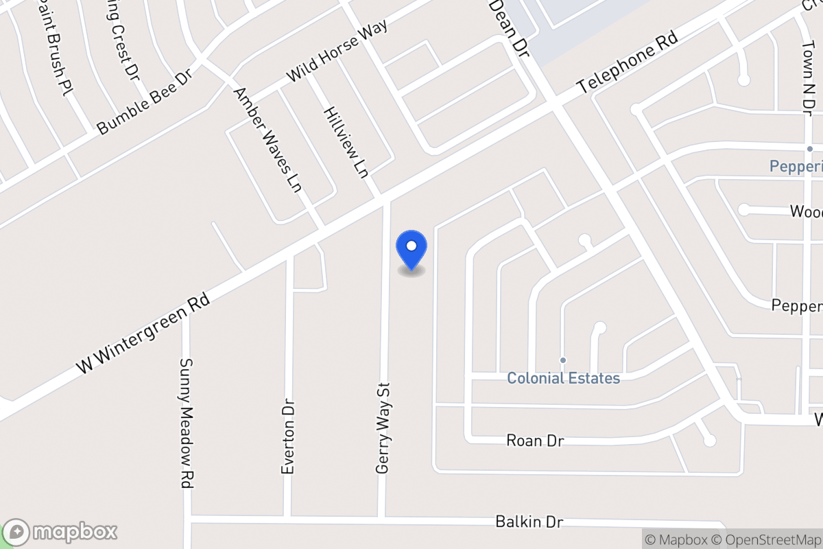 Map of 2670 Gerry Way