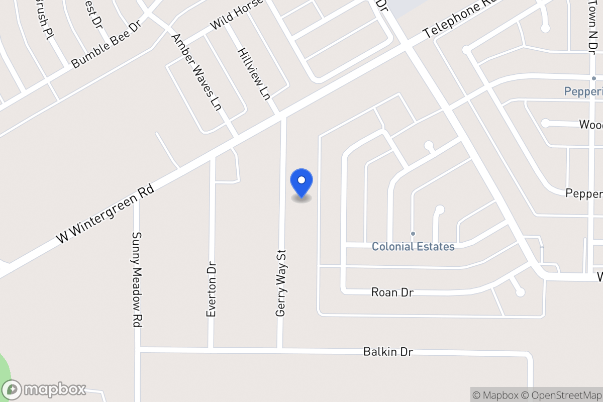 Map of 2630 Gerry Way
