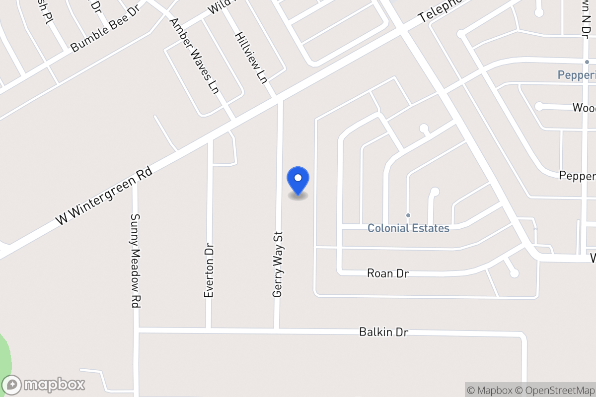 Map of 2612 Gerry Way