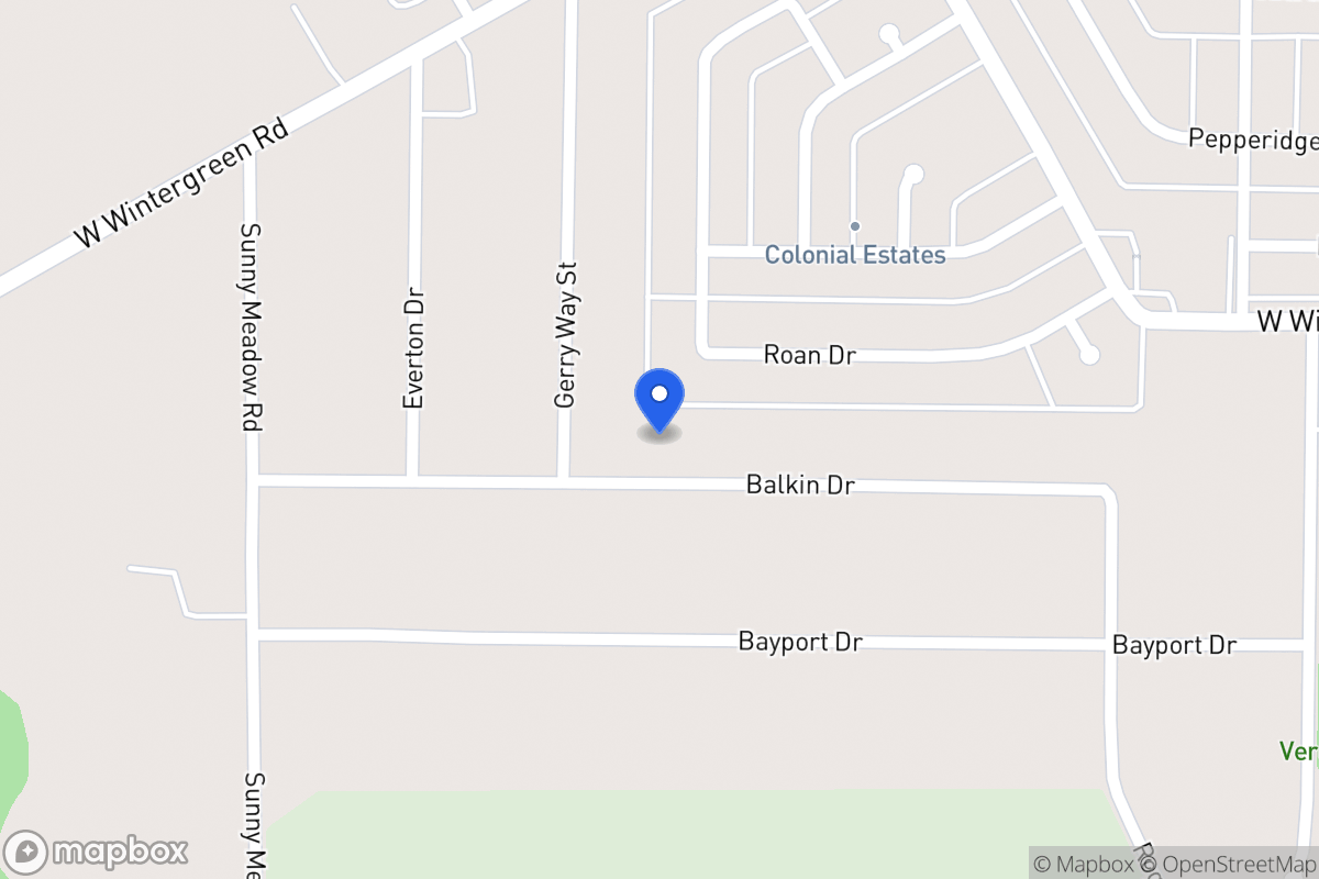 Map of 921 Balkan Ln
