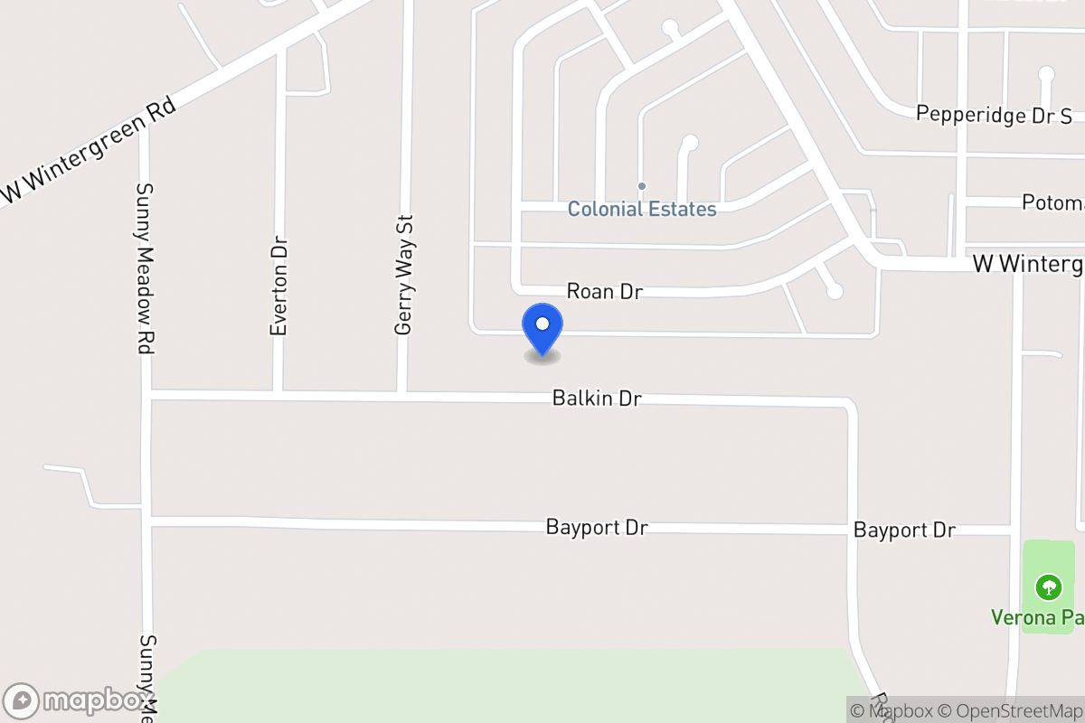 Map of 835 Balkan Ln