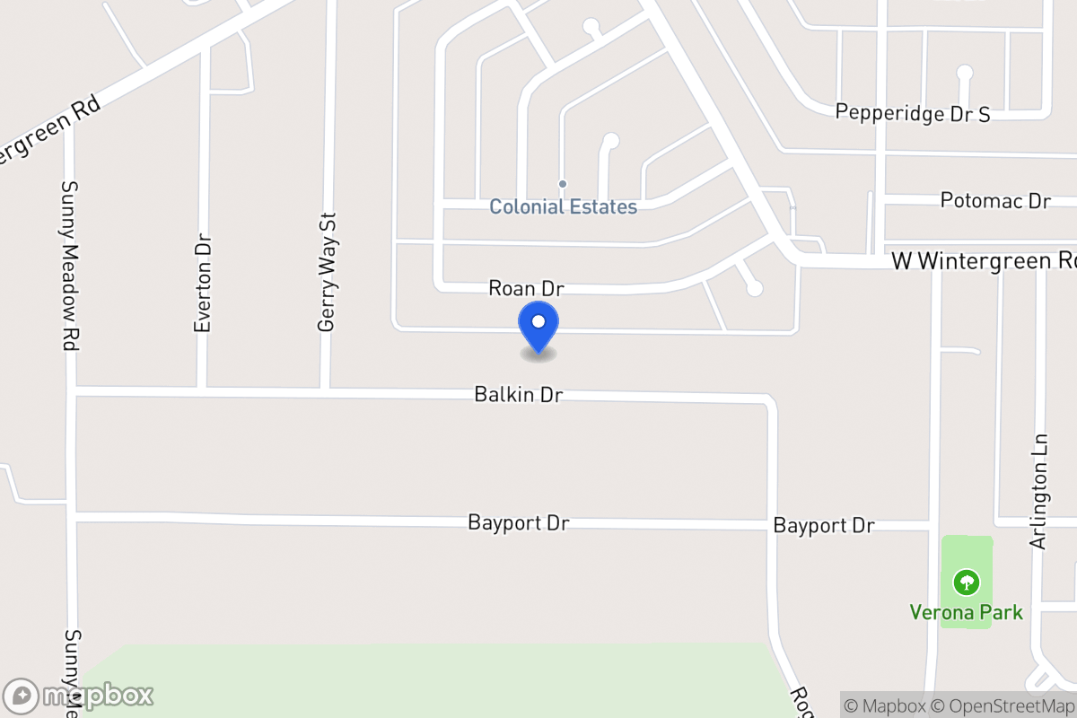 Map of 807 Balkan Ln
