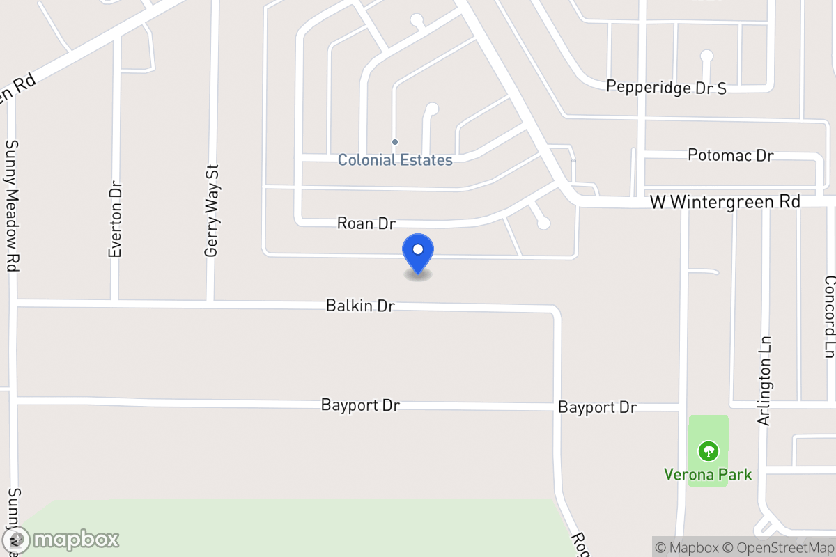 Map of 755 Balkan Ln