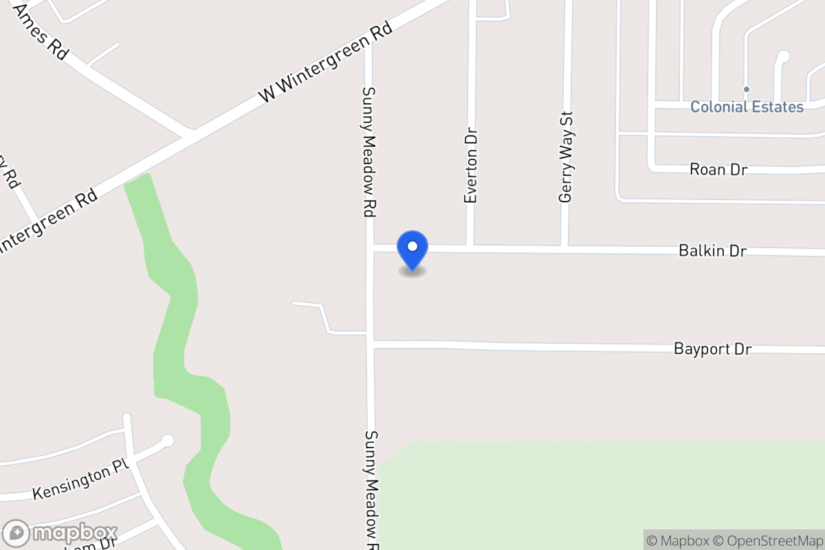 Map of 1116 Balkan Ln