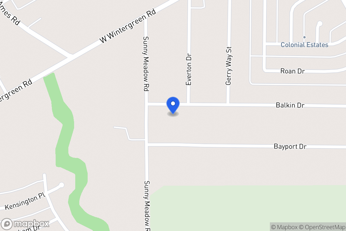 Map of 1112 Balkan Ln