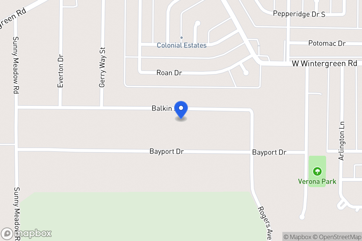 Map of 804 Balkan Ln