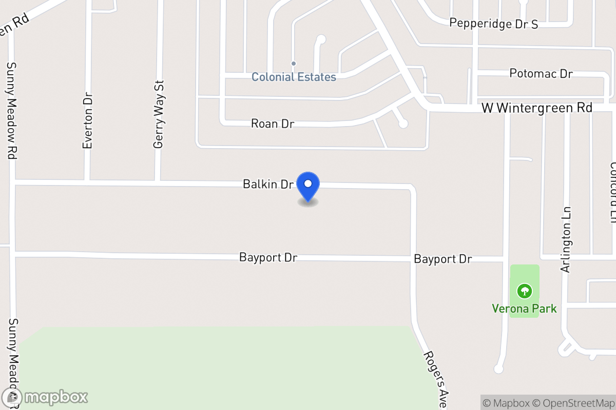 Map of 754 Balkan Ln