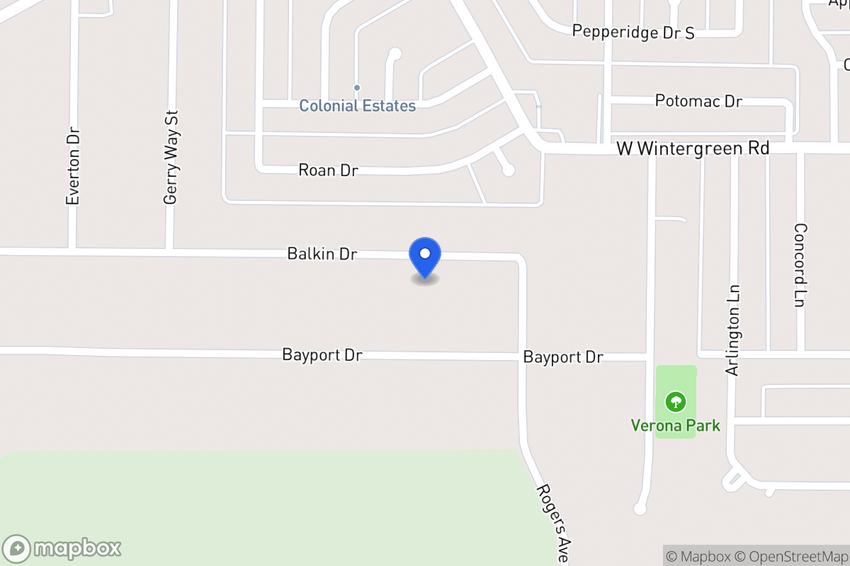 Map of 732 Balkan Ln