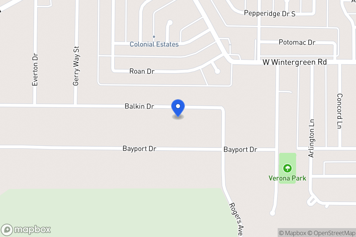Map of 740 Balkan Ln