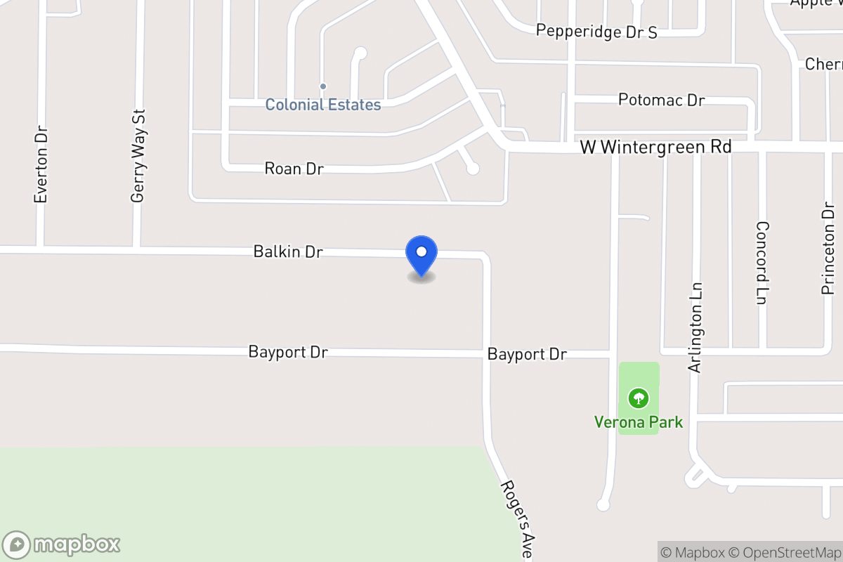 Map of 720 Balkan Ln