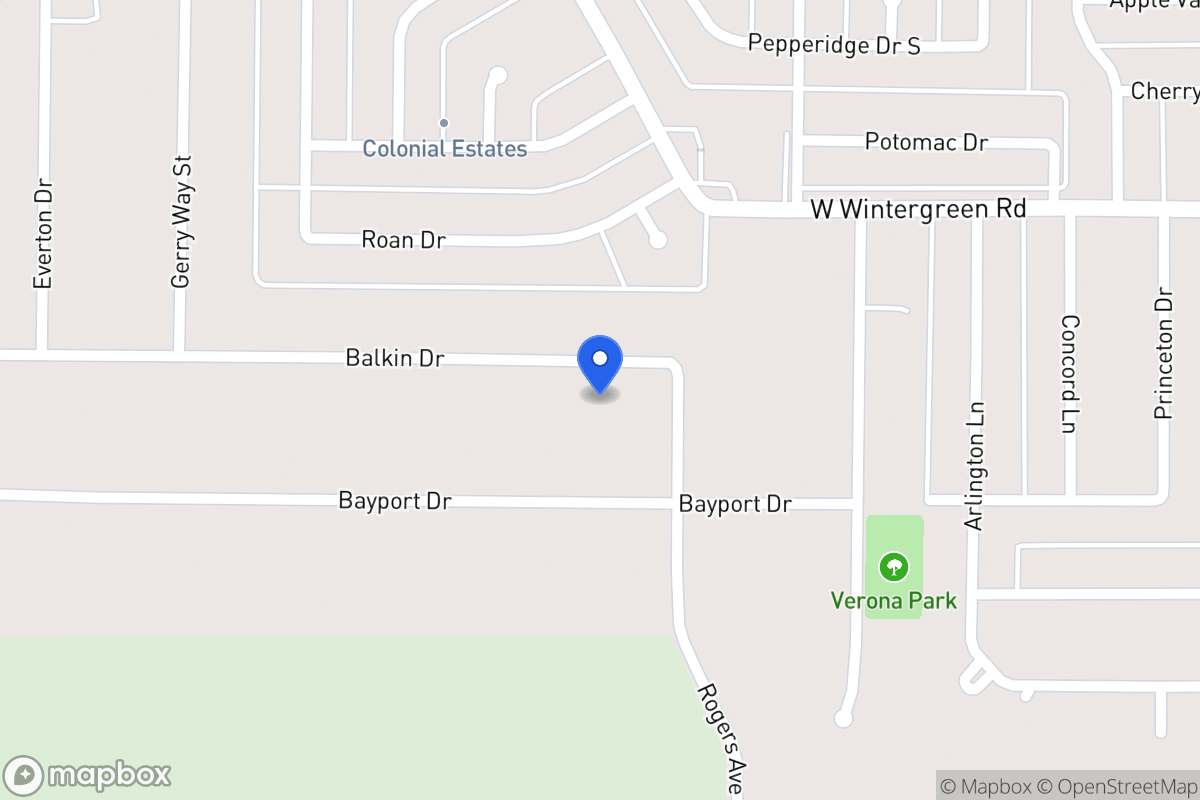 Map of 716 Balkan Ln