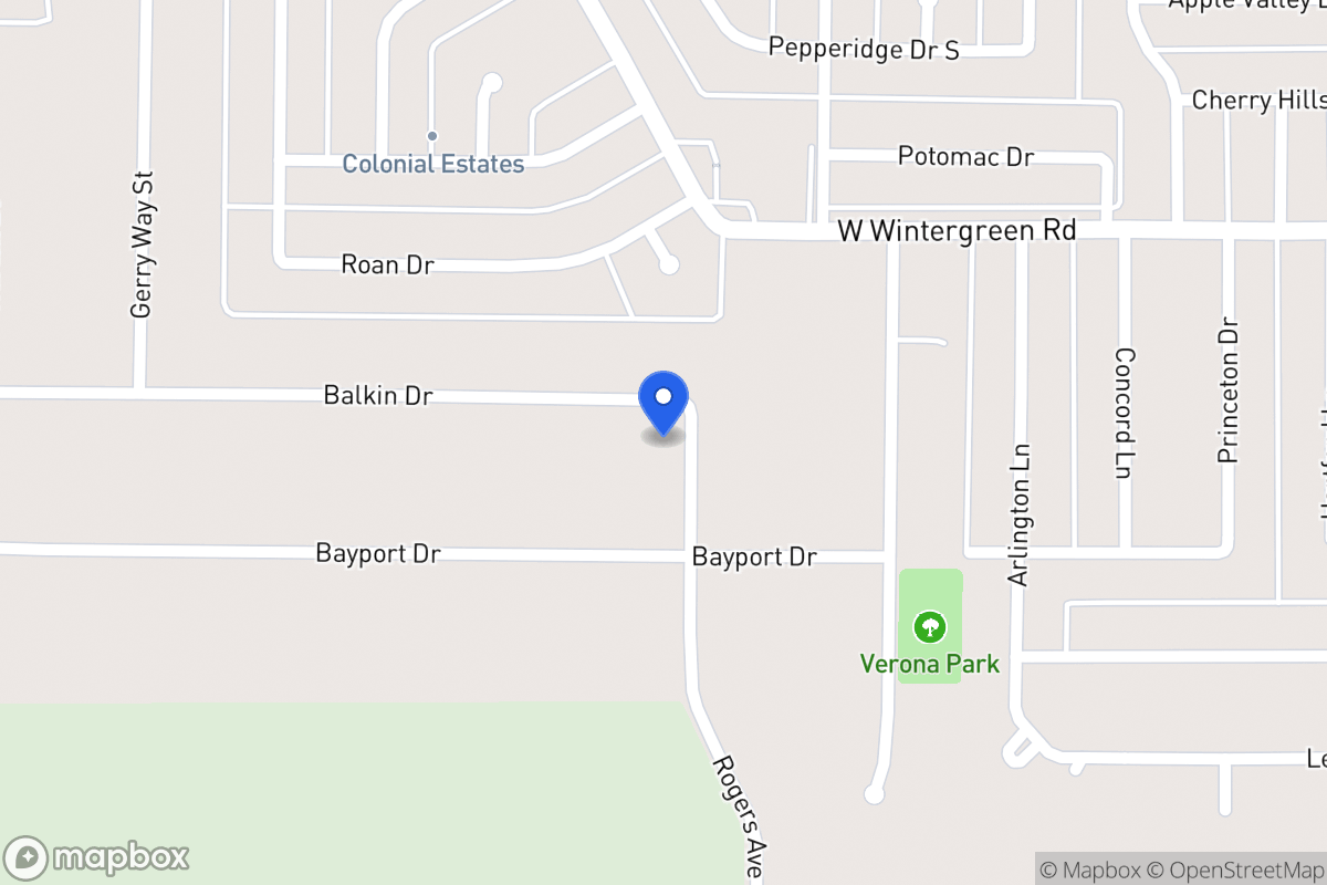 Map of 702 Balkan Ln