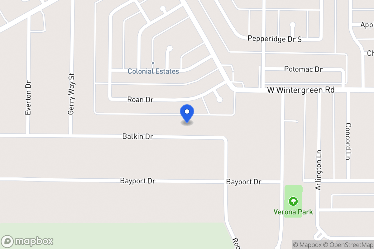 Map of 729 Balkan Ln