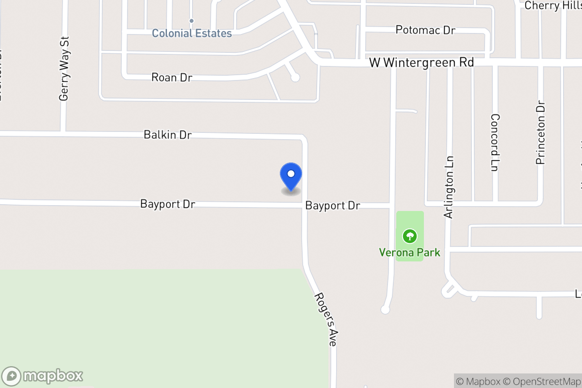 Map of 2401 Rogers Ave
