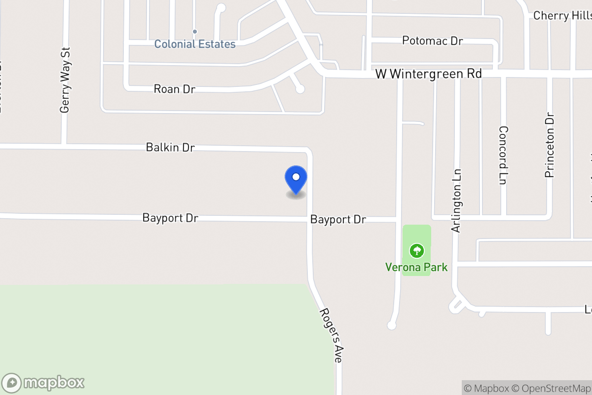 Map of 2403 Rogers Ave