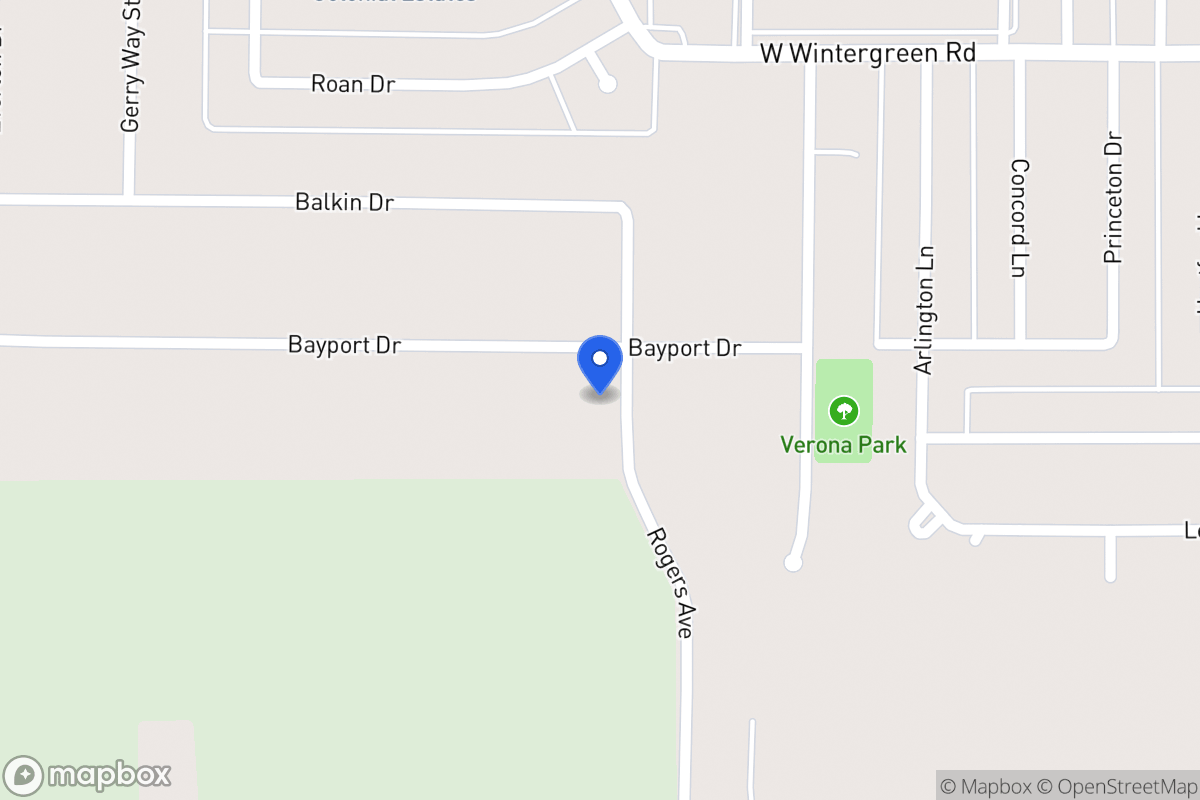 Map of 2319 Rogers Ave