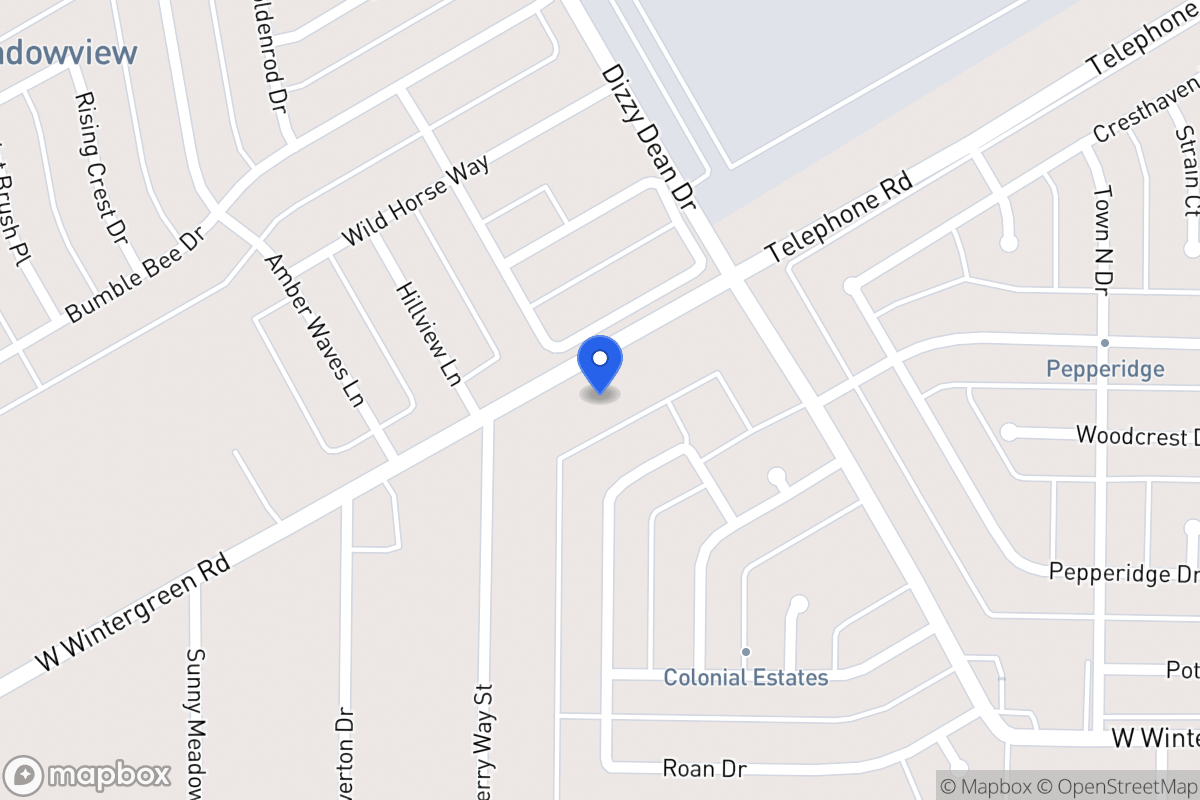 Map of 922 W Wintergreen Rd