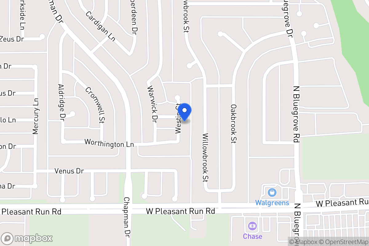 Map of 1424 Westin Ct