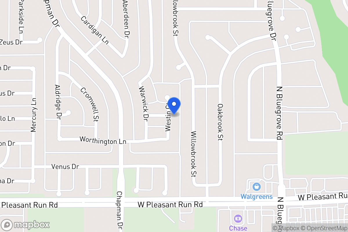 Map of 1428 Westin Ct