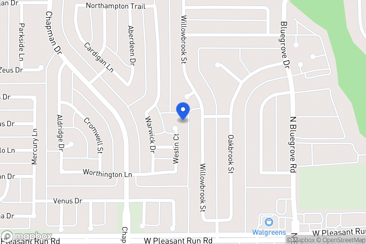 Map of 1444 Westin Ct