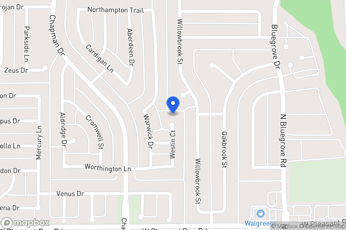 Map of 1448 Westin Ct