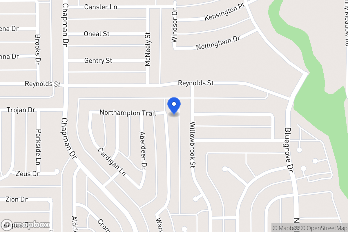Map of 1572 Warwick Dr