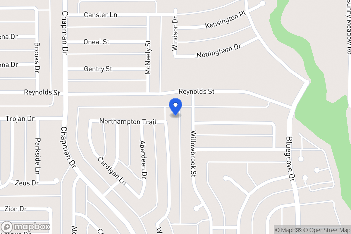 Map of 1576 Warwick Dr
