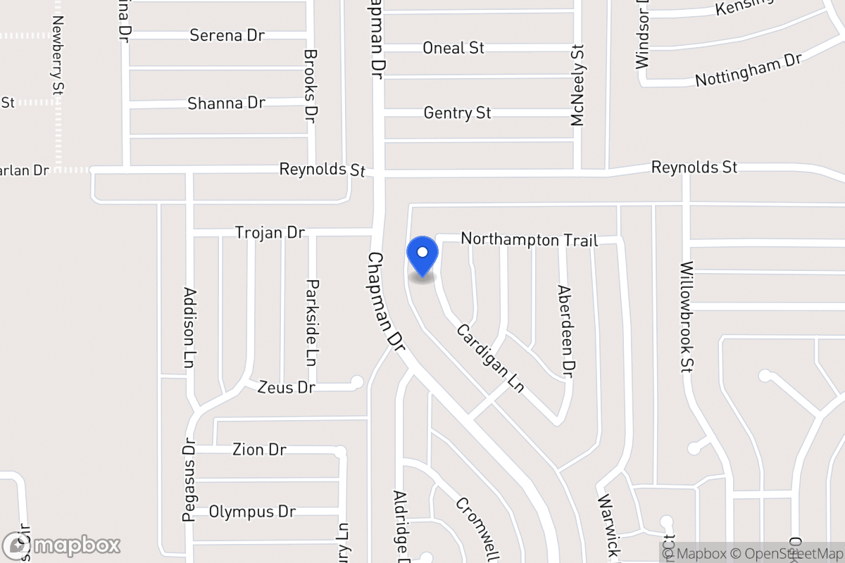 Map of 1547 Cardigan Ln