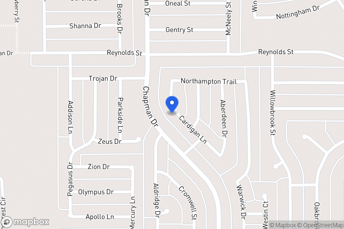 Map of 1535 Cardigan Ln