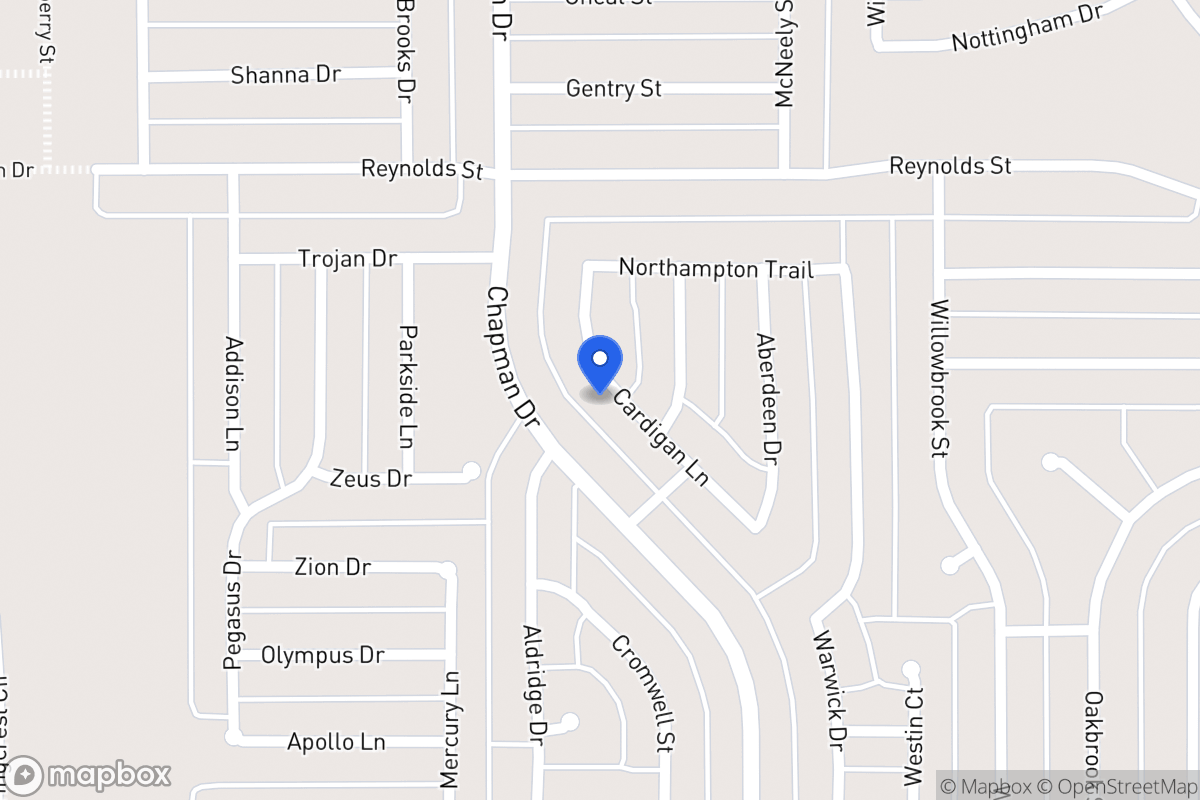 Map of 1531 Cardigan Ln