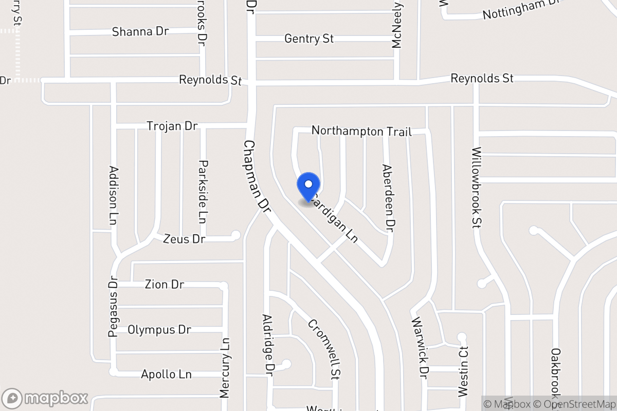 Map of 1527 Cardigan Ln