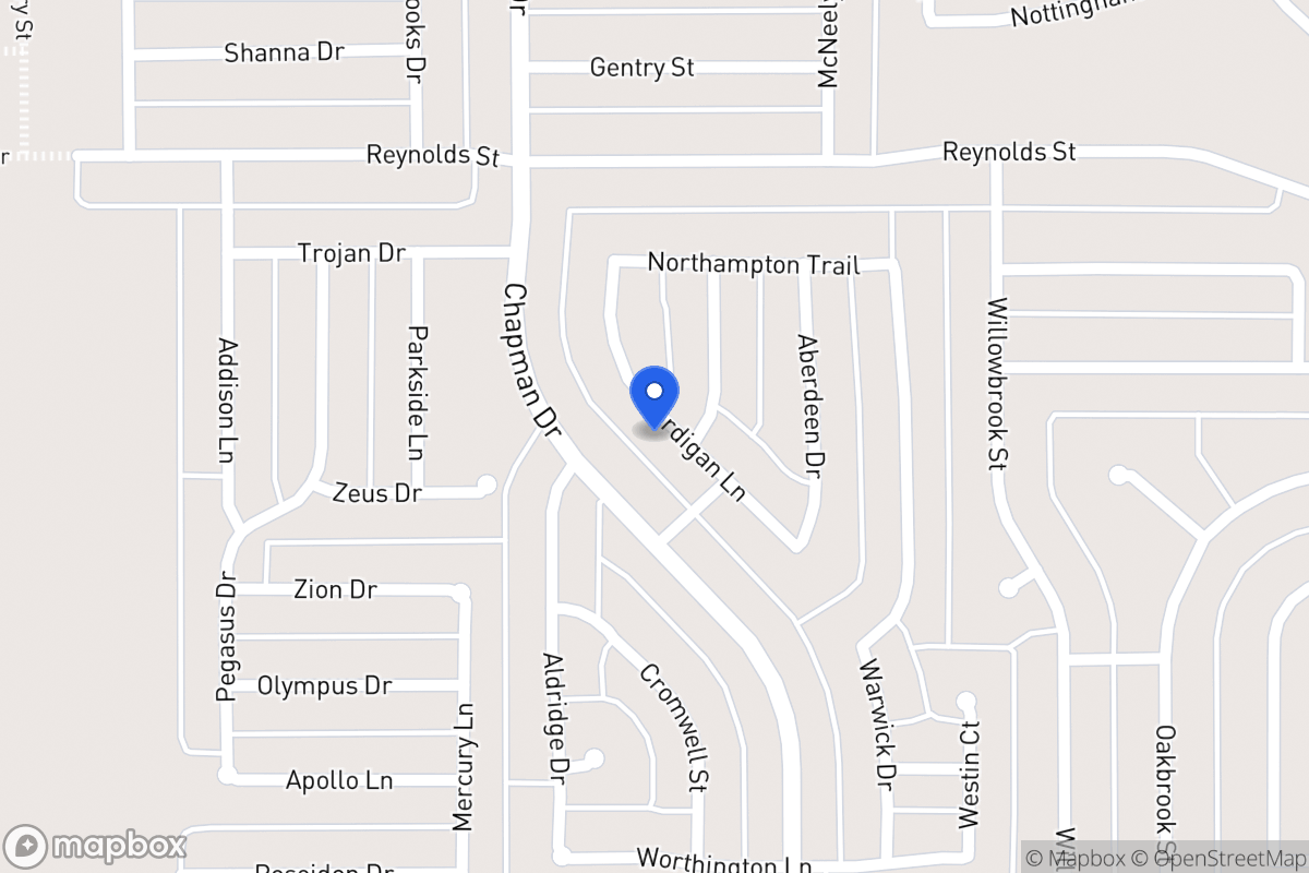 Map of 1523 Cardigan Ln